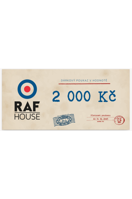 poukaz raf house 2000