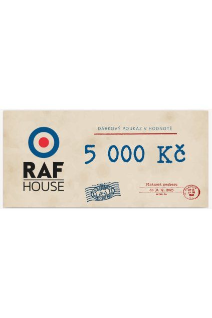 poukaz raf house 5000