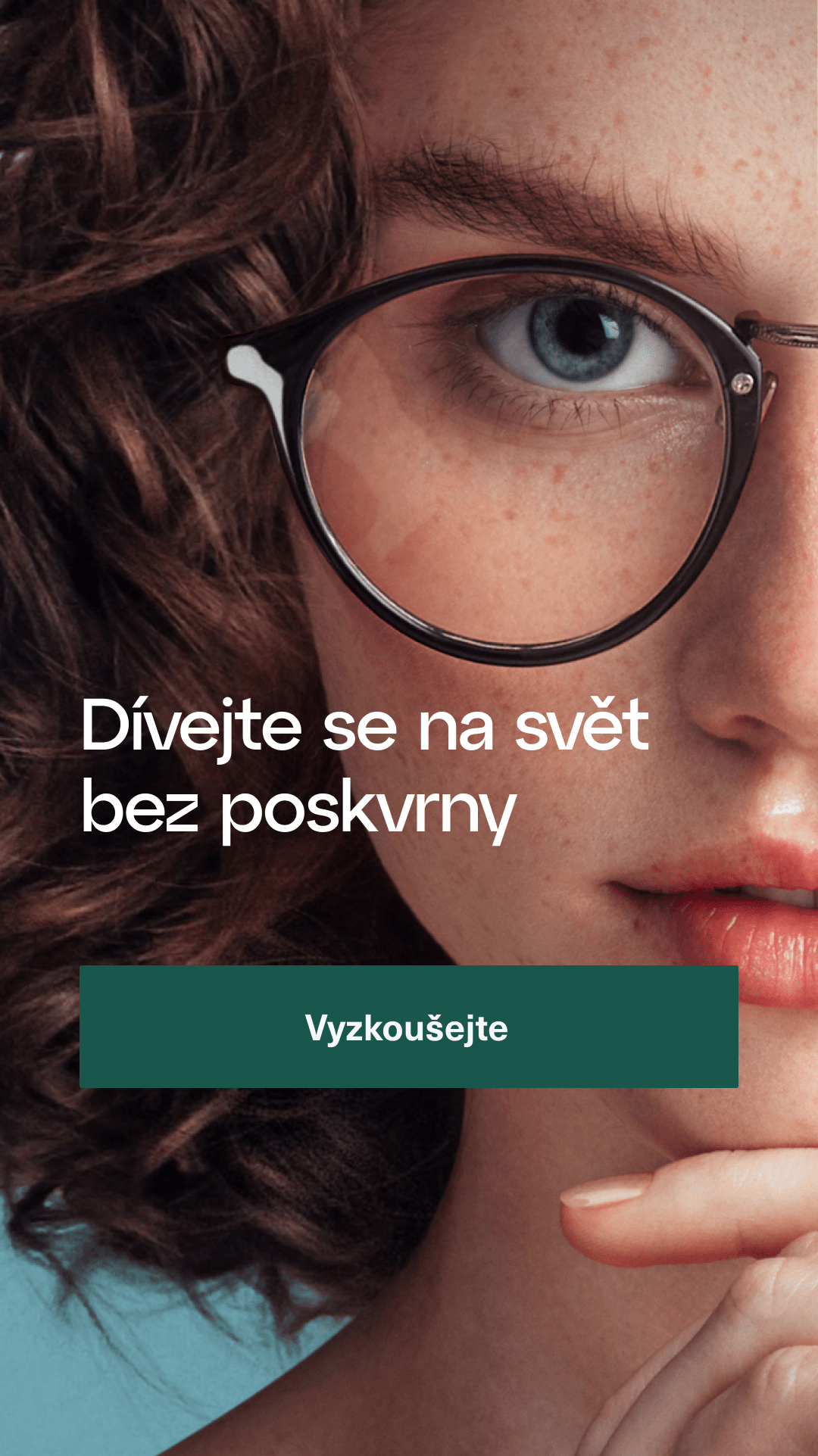 Reklamní banner - vyčištěné brýle - mobile