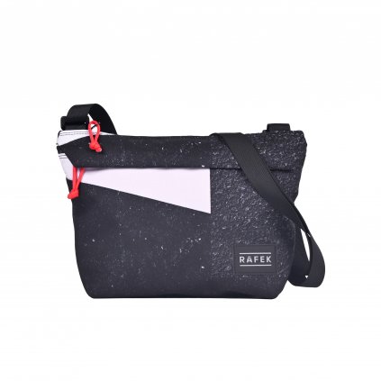 RÁFEK Messenger Bag asphalt/white