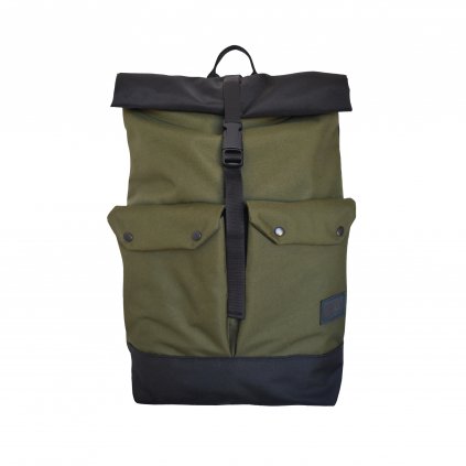 RÁFEK Rolltop Double Pocket black/olive