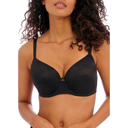 1200x1680 pdp widescreen AA400933 NOR primary Freya Lingerie Snapshot Noir Underwired Moulded Demi T Shirt Bra