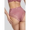 Marc André W23 0796 BZO LZ vysoké krajkové kalhotky růžová