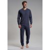 Bugatti 56090 pánské dlouhé pyžamo tmavě modré