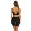 WE148038 BLK back Wacoal Raffine Black Long Leg Shaper