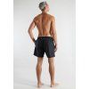 Bugatti pánské plavky  52001 – delší střih, 100% polyester, popelín, černá