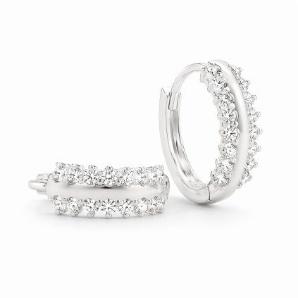 Stříbrné náušnice se zirkony