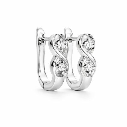 Stříbrné náušnice se zirkony