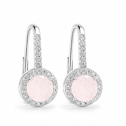 1349 stribrne nausnice rosa