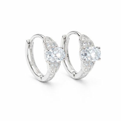 Stříbrné náušnice se zirkony