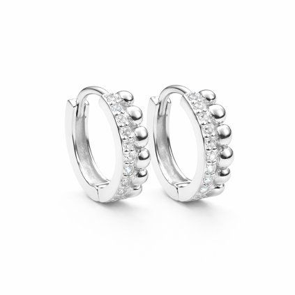 Stříbrné náušnice se zirkony
