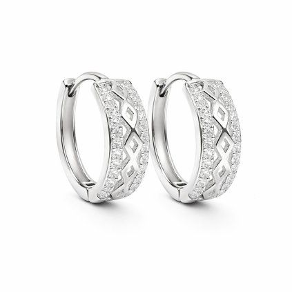 Stříbrné náušnice se zirkony