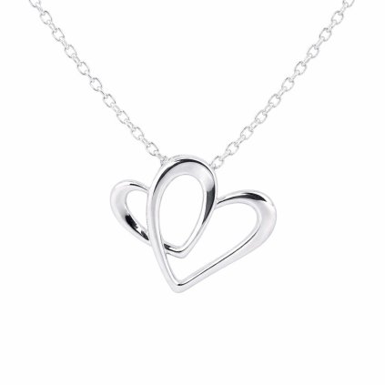 Stříbrný přívěsek srdce