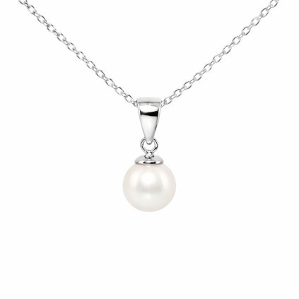 Stříbrný přívěsek s perlou