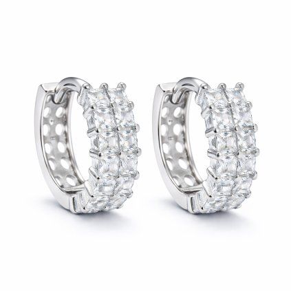 Stříbrné náušnice se zirkony