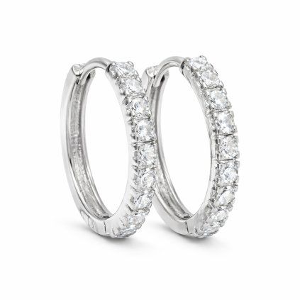 Stříbrné náušnice se zirkony