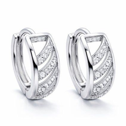 Stříbrné náušnice se zirkony