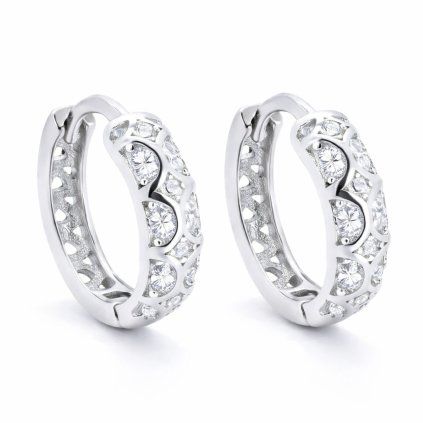 Stříbrné náušnice se zirkony