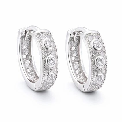 Stříbrné náušnice se zirkony