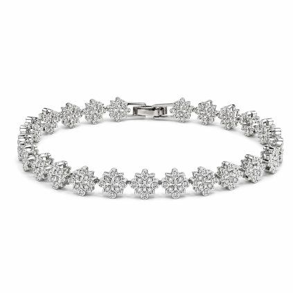 Stříbrný náramek Floral Spark