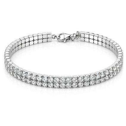 Stříbrný náramek Diamond Line