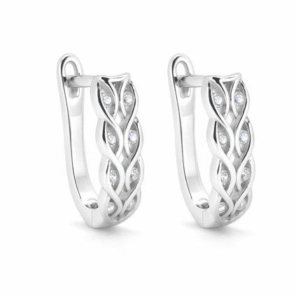 Stříbrné náušnice se zirkony