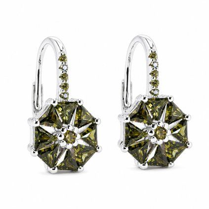 Stříbrné náušnice Forest Jewel