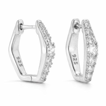 Stříbrné náušnice se zirkony