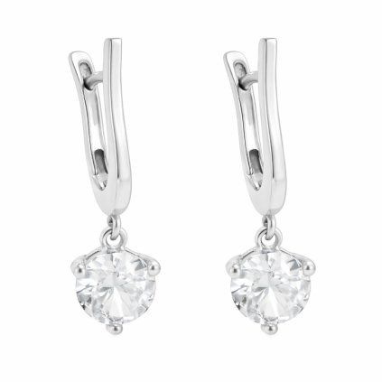 Stříbrné náušnice se zirkony