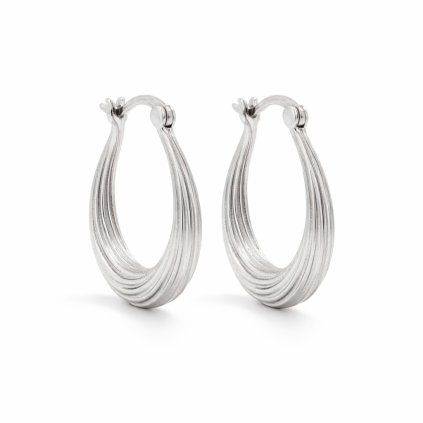 Stříbrné náušnice Luna