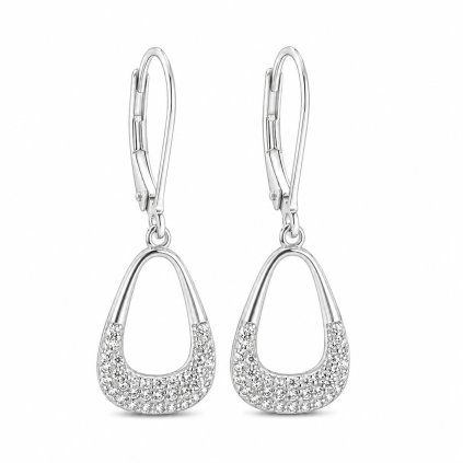 Stříbrné náušnice Arc