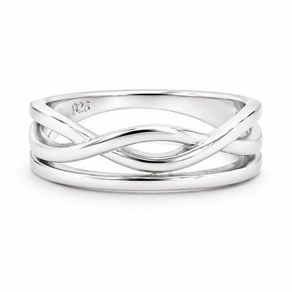 Stříbrný prsten Infinite Flow