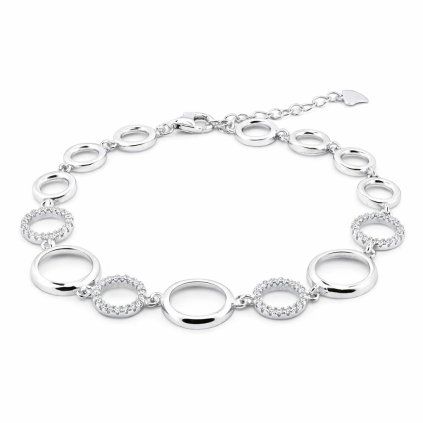 Stříbrný náramek Infinity Circles