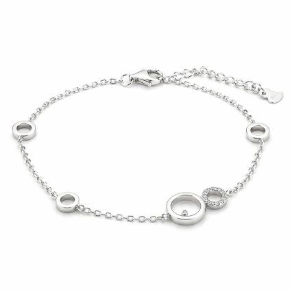 Stříbrný náramek Circle Orbit