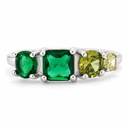 Stříbrný prsten Emeraldlow se zirkony