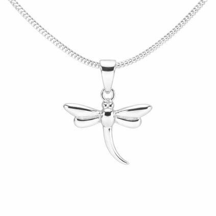 Stříbrný přívěsek vážka