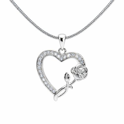 a digital photograph showcases a silver heart shap