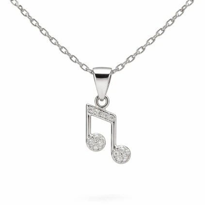 Stříbrný přívěsek nota