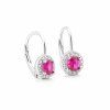 1004 1 stribrne nasnice pink crystal