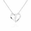 Stříbrný přívěsek srdce se zirkony