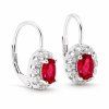 2342 4 stribrne drobne nausnice ruby bliss