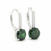 3146 1 stribrne nausnice aurora green