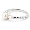 Stříbrný prsten s perlou a zirkony (Velikost Vel.10 - EU: 64)
