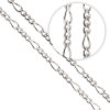 Stříbrný řetízek Figaro 1 mm (Velikost 38 cm)