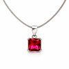 Stříbrný přívěsek s rubínem