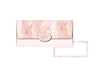 Přání MFP - obálka na peníze Rose gold marble