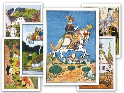 Pohlednice A6 Josef Lada - pohádky