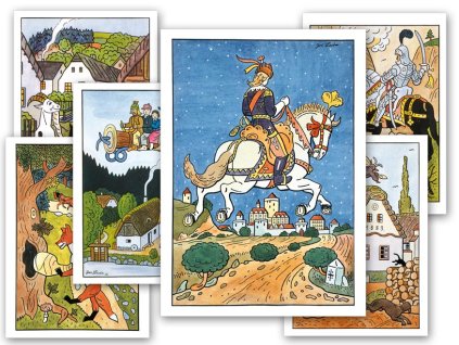 Pohlednice A6 Josef Lada - pohádky