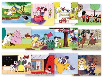 Pohlednice A6 Večerníčky