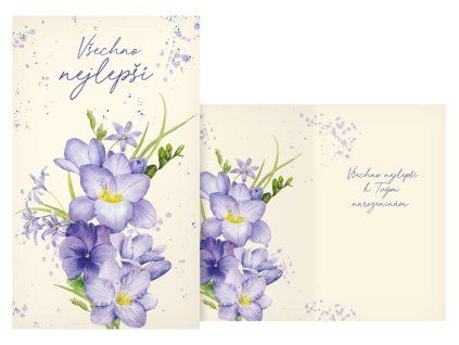 Přání MFP srdečné - Frézie